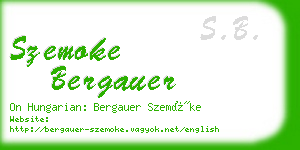 szemoke bergauer business card
